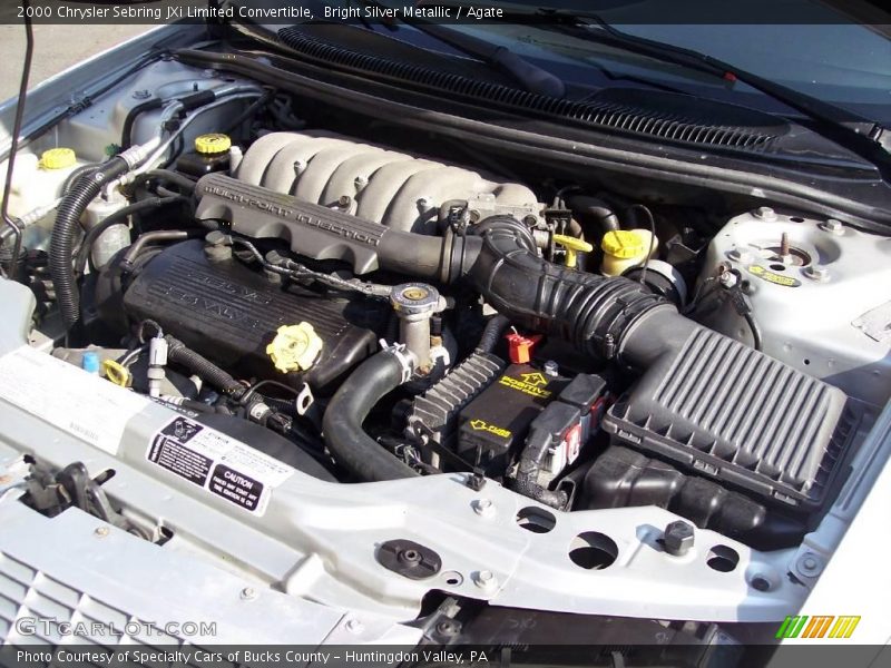 Bright Silver Metallic / Agate 2000 Chrysler Sebring JXi Limited Convertible