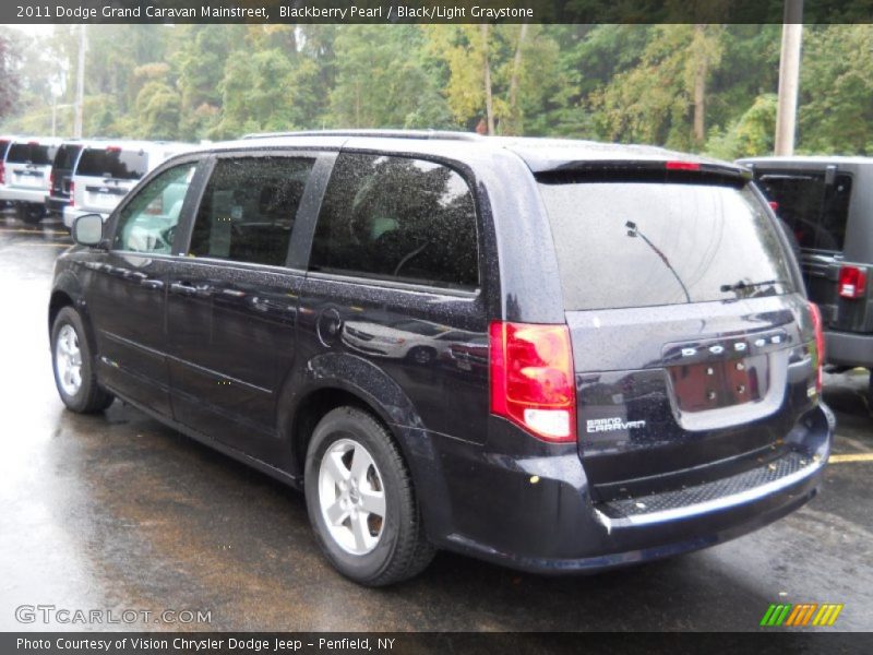 Blackberry Pearl / Black/Light Graystone 2011 Dodge Grand Caravan Mainstreet
