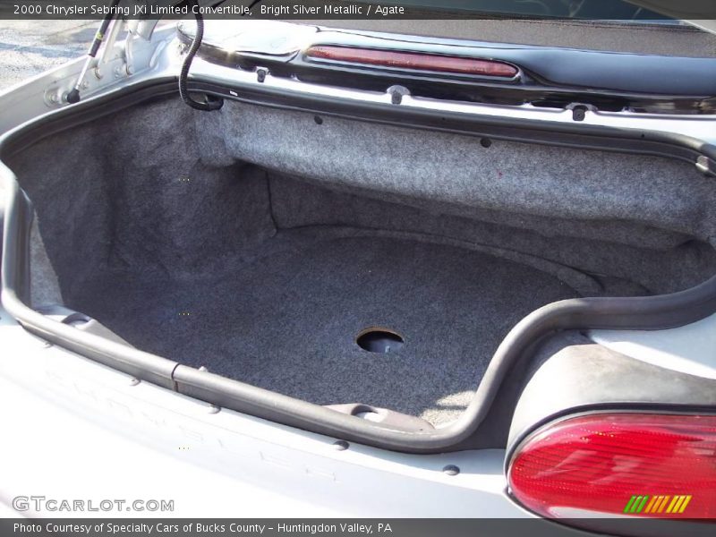 Bright Silver Metallic / Agate 2000 Chrysler Sebring JXi Limited Convertible