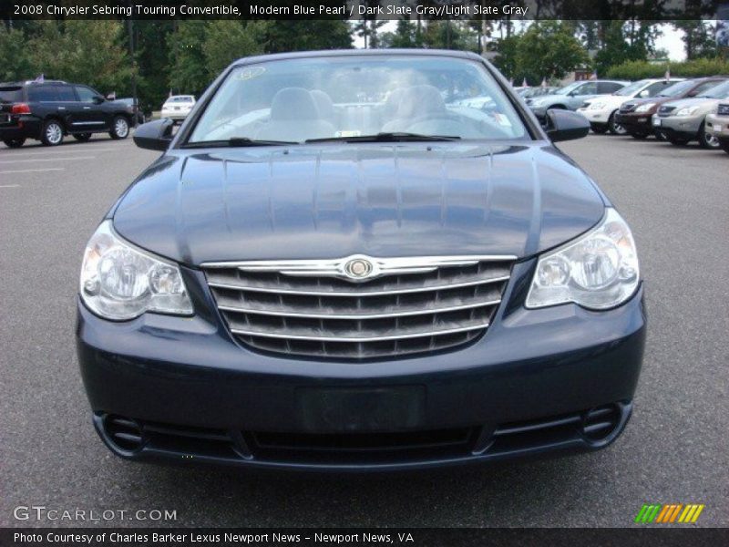 Modern Blue Pearl / Dark Slate Gray/Light Slate Gray 2008 Chrysler Sebring Touring Convertible