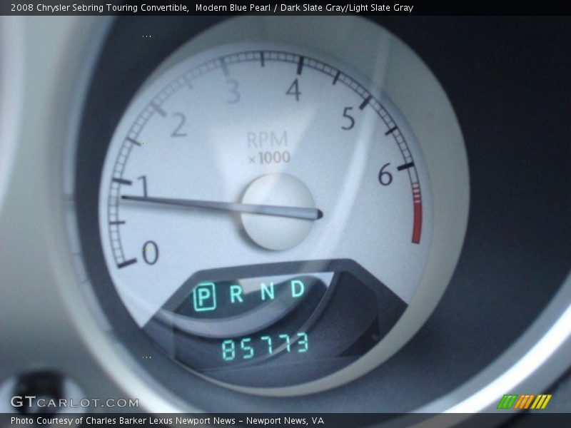Modern Blue Pearl / Dark Slate Gray/Light Slate Gray 2008 Chrysler Sebring Touring Convertible