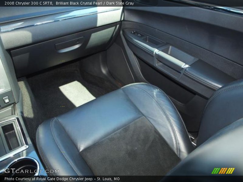 Brilliant Black Crystal Pearl / Dark Slate Gray 2008 Chrysler 300 C SRT8