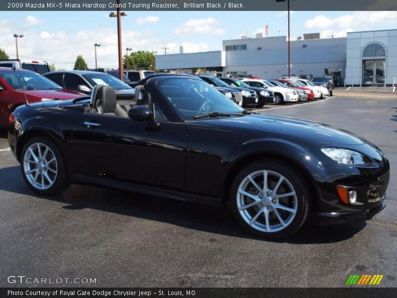 Brilliant Black / Black 2009 Mazda MX-5 Miata Hardtop Grand Touring Roadster