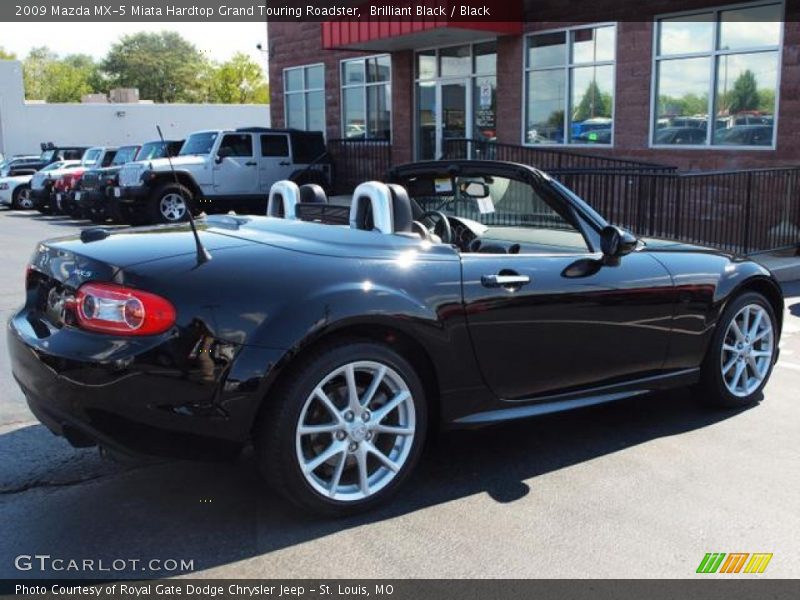 Brilliant Black / Black 2009 Mazda MX-5 Miata Hardtop Grand Touring Roadster