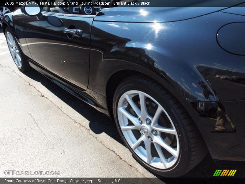 Brilliant Black / Black 2009 Mazda MX-5 Miata Hardtop Grand Touring Roadster