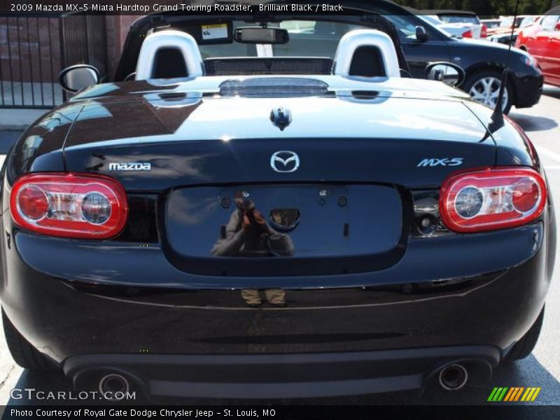 Brilliant Black / Black 2009 Mazda MX-5 Miata Hardtop Grand Touring Roadster