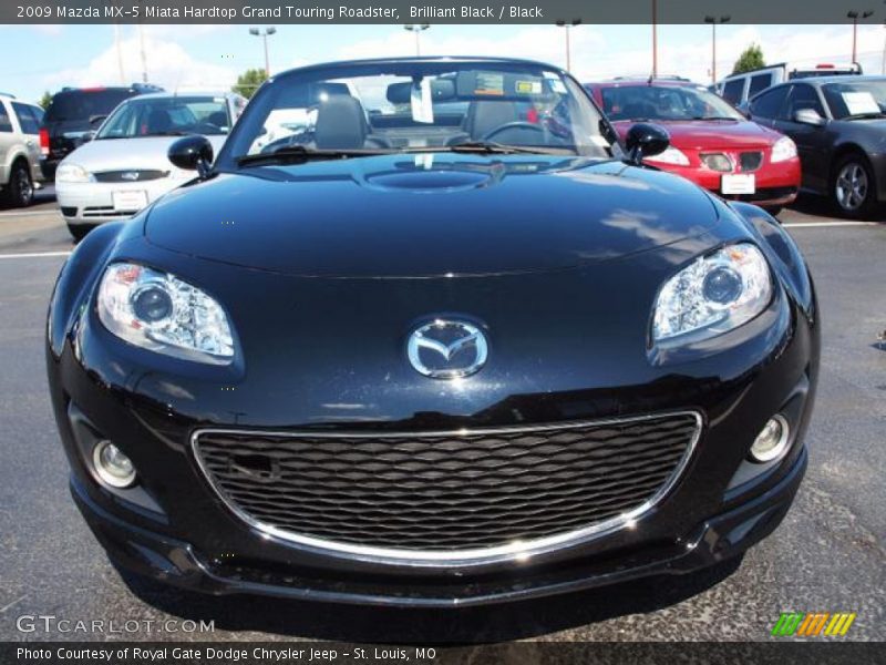 Brilliant Black / Black 2009 Mazda MX-5 Miata Hardtop Grand Touring Roadster