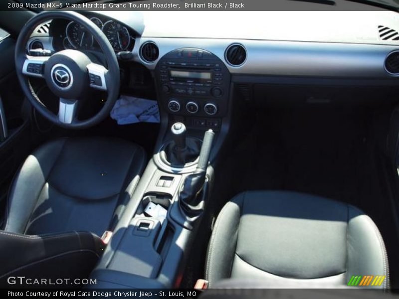 Brilliant Black / Black 2009 Mazda MX-5 Miata Hardtop Grand Touring Roadster
