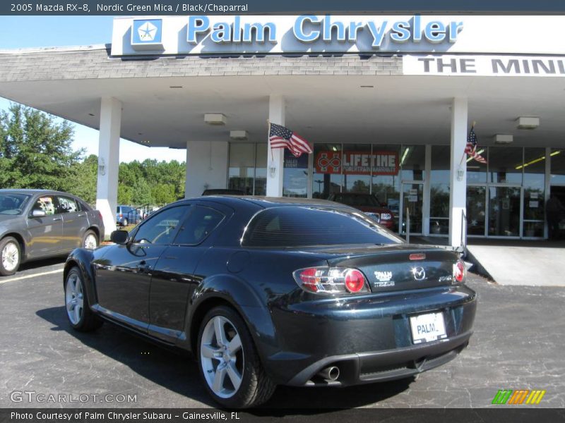 Nordic Green Mica / Black/Chaparral 2005 Mazda RX-8