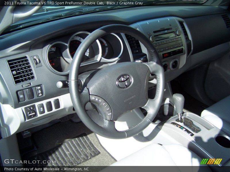 Black / Graphite Gray 2011 Toyota Tacoma V6 TRD Sport PreRunner Double Cab