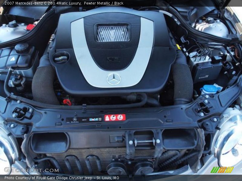 Pewter Metallic / Black 2007 Mercedes-Benz C 280 4Matic Luxury