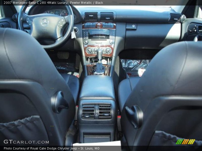 Pewter Metallic / Black 2007 Mercedes-Benz C 280 4Matic Luxury