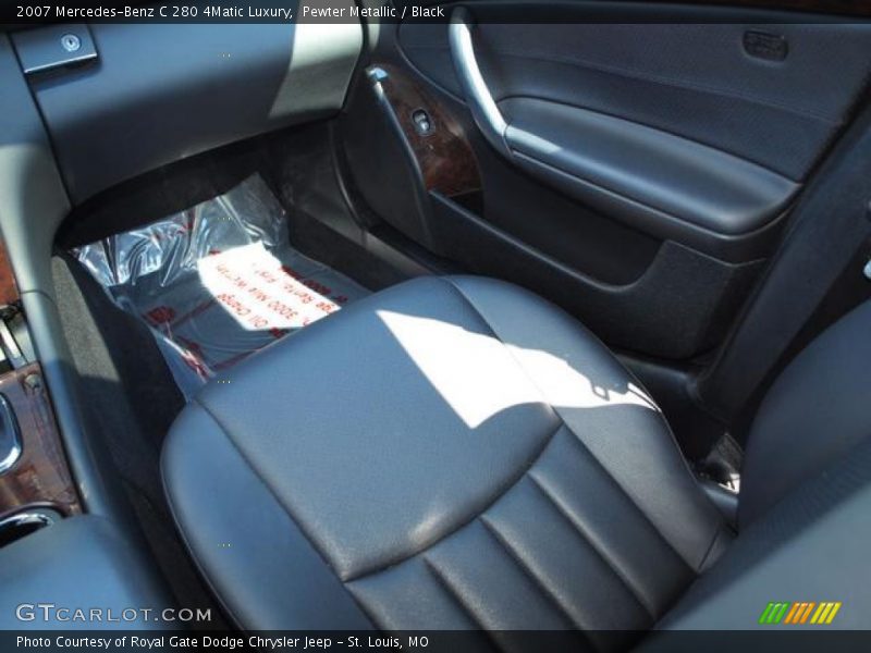 Pewter Metallic / Black 2007 Mercedes-Benz C 280 4Matic Luxury