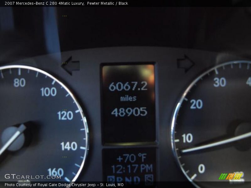 Pewter Metallic / Black 2007 Mercedes-Benz C 280 4Matic Luxury