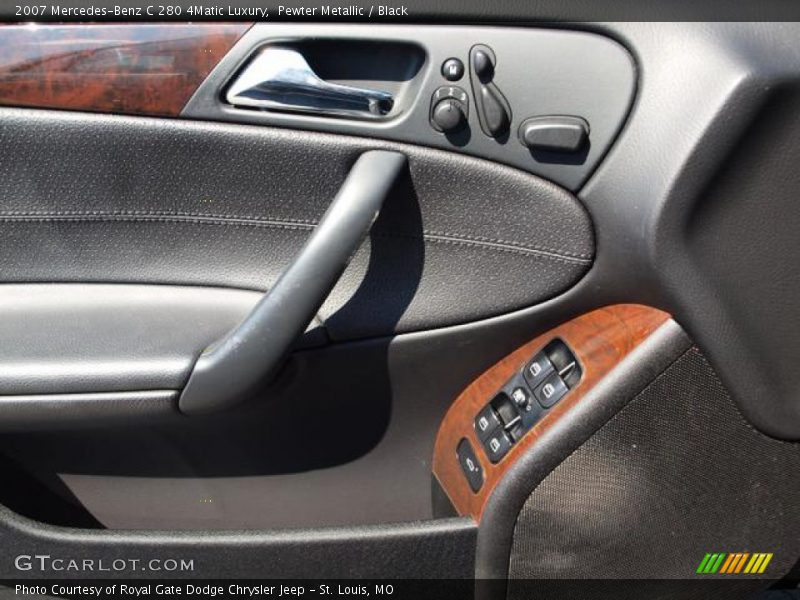 Pewter Metallic / Black 2007 Mercedes-Benz C 280 4Matic Luxury