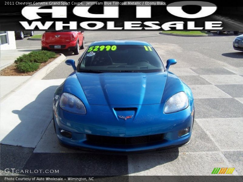 Jetstream Blue Tintcoat Metallic / Ebony Black 2011 Chevrolet Corvette Grand Sport Coupe