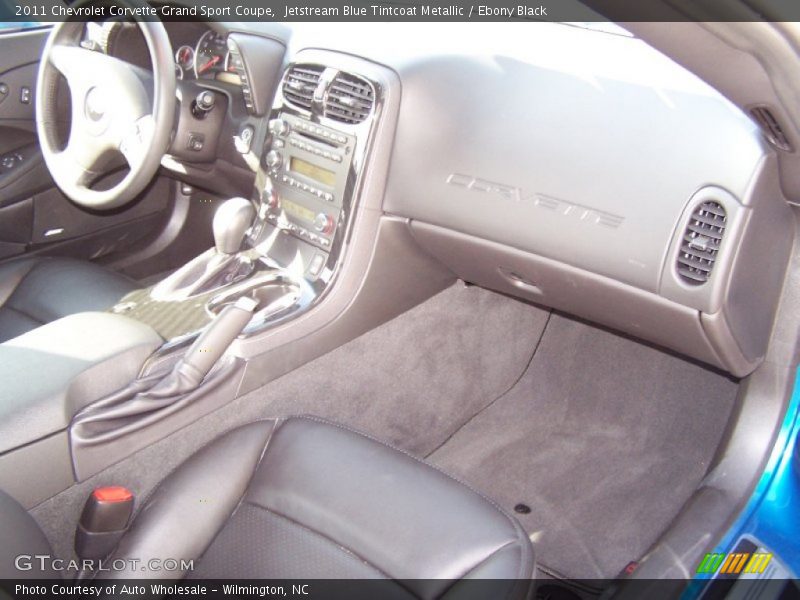 Jetstream Blue Tintcoat Metallic / Ebony Black 2011 Chevrolet Corvette Grand Sport Coupe