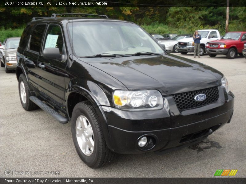 Black / Medium/Dark Pebble 2007 Ford Escape XLT V6