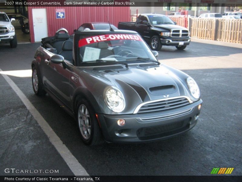Dark Silver Metallic / Carbon Black/Black 2007 Mini Cooper S Convertible