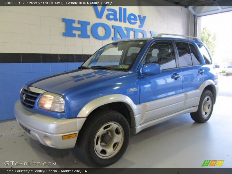 Cosmic Blue Metallic / Gray 2005 Suzuki Grand Vitara LX 4WD
