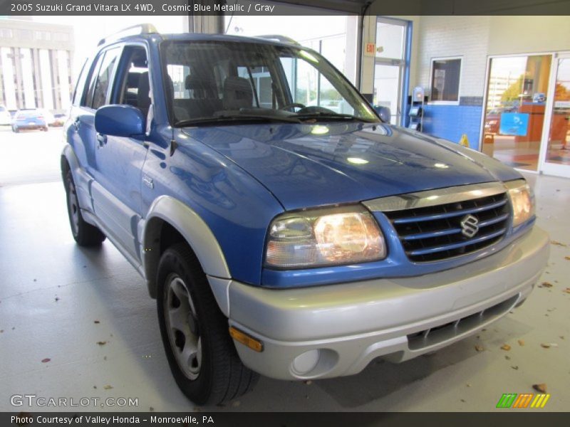 Cosmic Blue Metallic / Gray 2005 Suzuki Grand Vitara LX 4WD