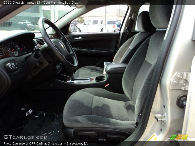 Gold Mist Metallic / Gray 2010 Chevrolet Impala LT