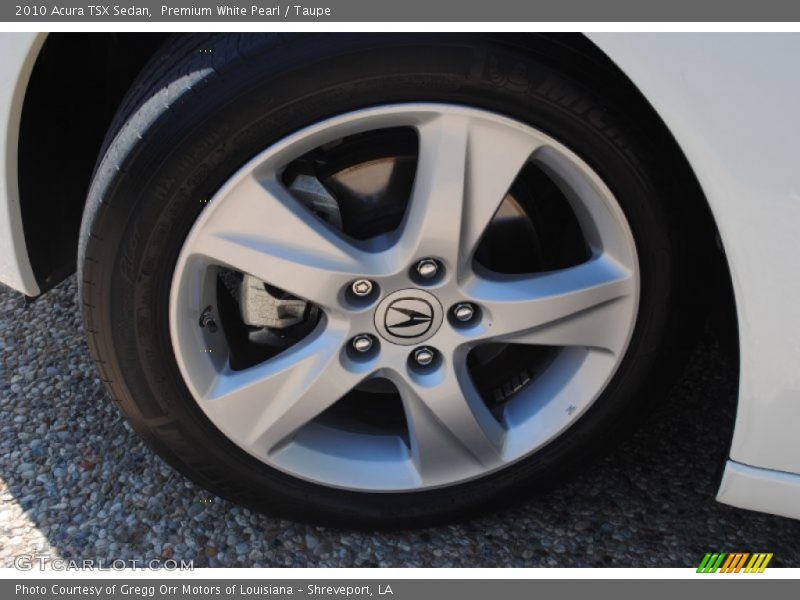 Premium White Pearl / Taupe 2010 Acura TSX Sedan