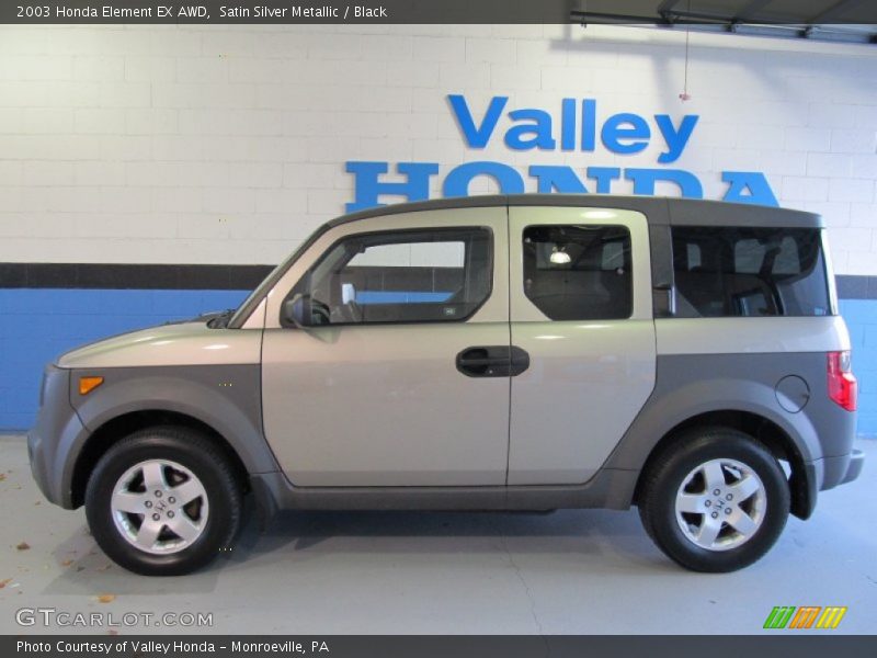 Satin Silver Metallic / Black 2003 Honda Element EX AWD