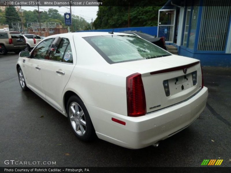 White Diamond Tricoat / Cashmere 2008 Cadillac STS V6