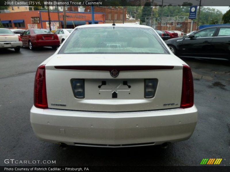 White Diamond Tricoat / Cashmere 2008 Cadillac STS V6