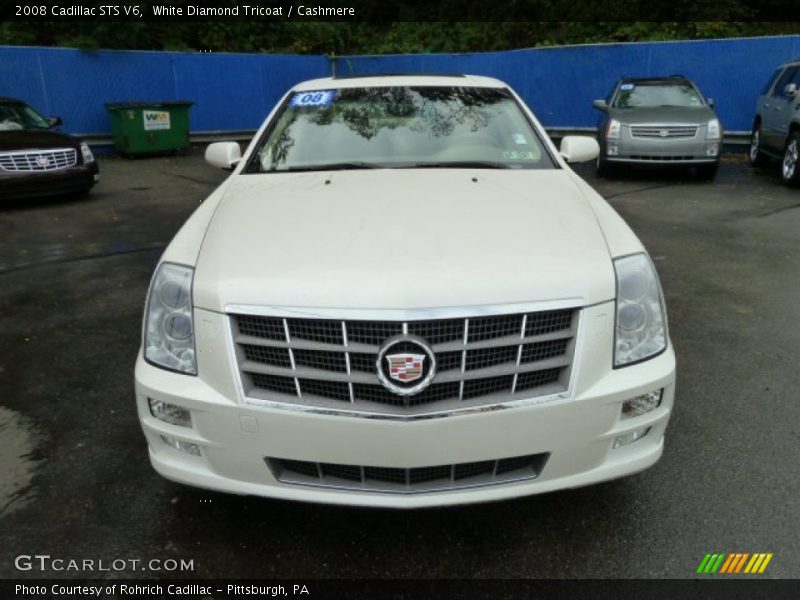 White Diamond Tricoat / Cashmere 2008 Cadillac STS V6