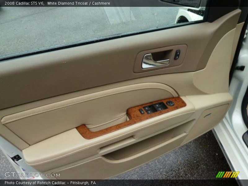 White Diamond Tricoat / Cashmere 2008 Cadillac STS V6