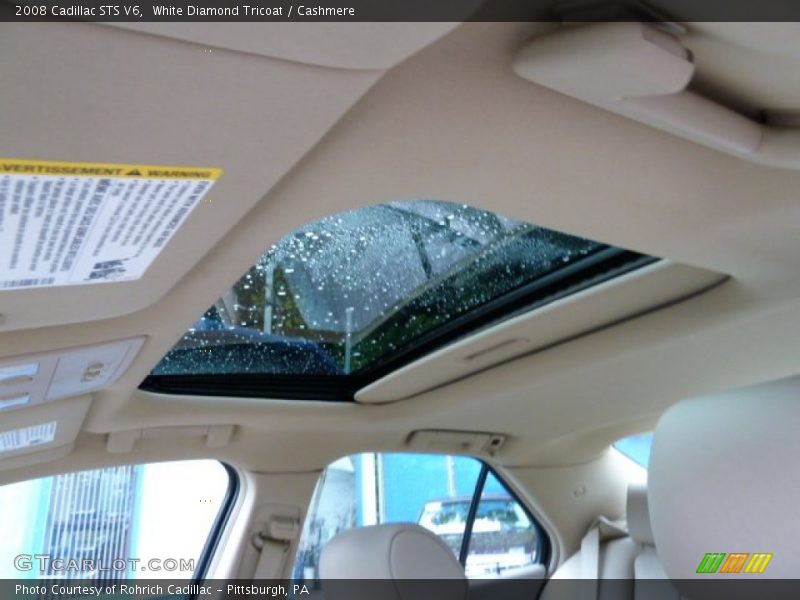 White Diamond Tricoat / Cashmere 2008 Cadillac STS V6