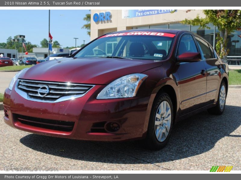 Tuscan Sun Red / Charcoal 2010 Nissan Altima 2.5 S