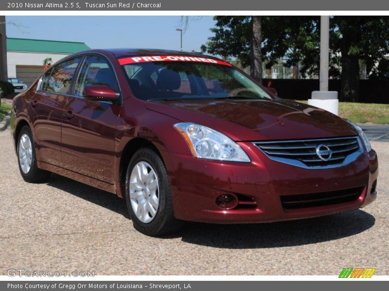 Tuscan Sun Red / Charcoal 2010 Nissan Altima 2.5 S