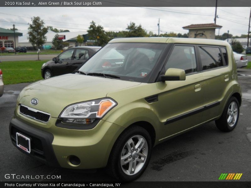 Alien Green / Black Soul Logo Cloth 2010 Kia Soul +