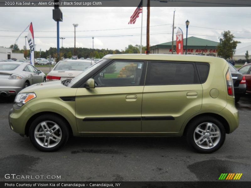 Alien Green / Black Soul Logo Cloth 2010 Kia Soul +