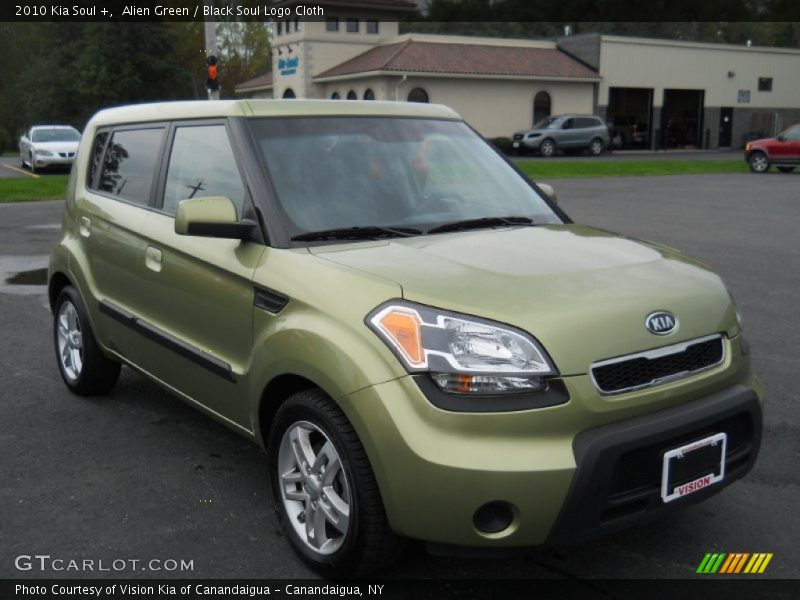 Alien Green / Black Soul Logo Cloth 2010 Kia Soul +