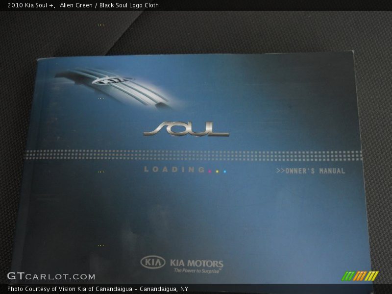 Alien Green / Black Soul Logo Cloth 2010 Kia Soul +