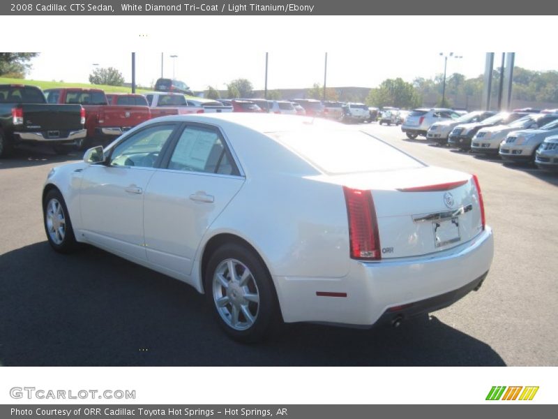 White Diamond Tri-Coat / Light Titanium/Ebony 2008 Cadillac CTS Sedan
