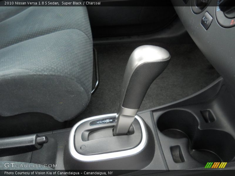 Super Black / Charcoal 2010 Nissan Versa 1.8 S Sedan