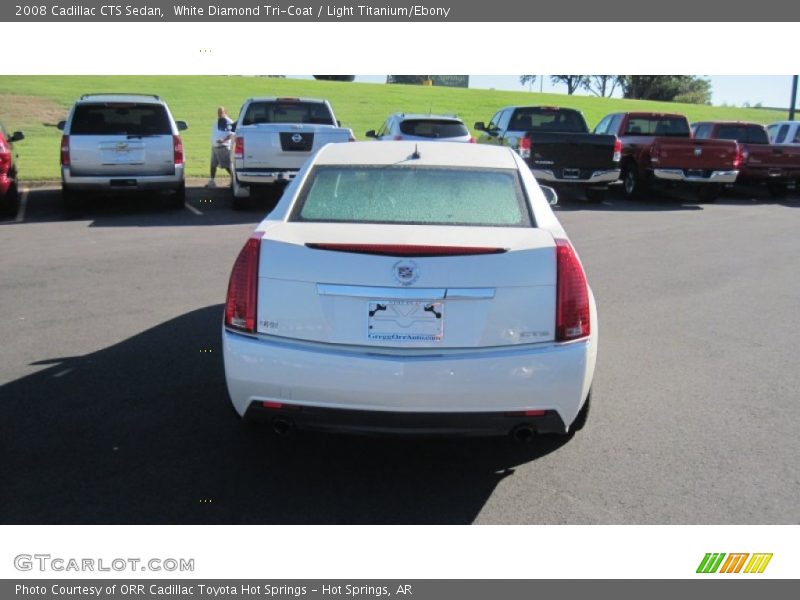 White Diamond Tri-Coat / Light Titanium/Ebony 2008 Cadillac CTS Sedan