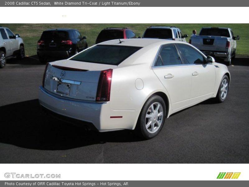 White Diamond Tri-Coat / Light Titanium/Ebony 2008 Cadillac CTS Sedan