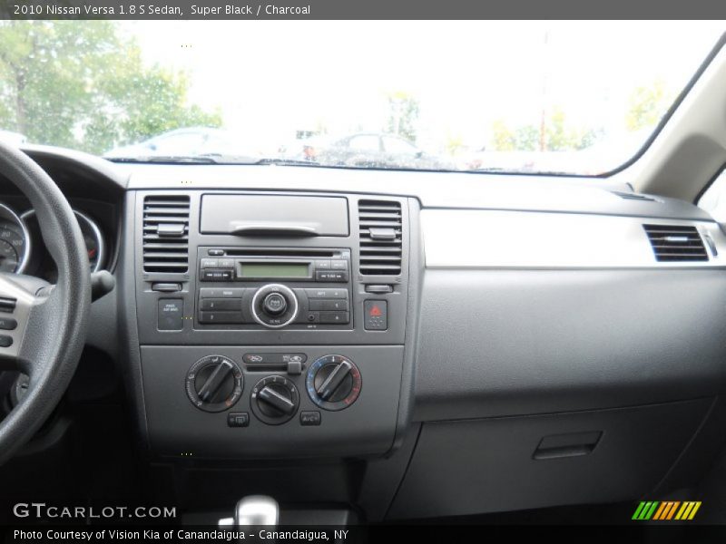 Super Black / Charcoal 2010 Nissan Versa 1.8 S Sedan