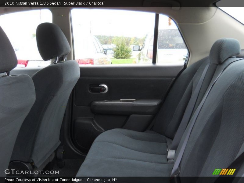 Super Black / Charcoal 2010 Nissan Versa 1.8 S Sedan