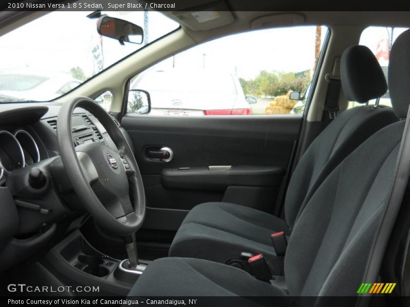 Super Black / Charcoal 2010 Nissan Versa 1.8 S Sedan