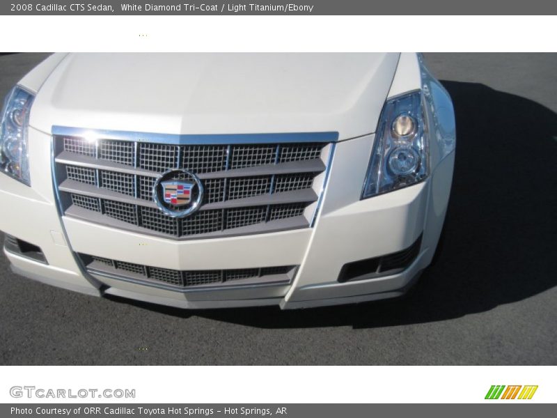 White Diamond Tri-Coat / Light Titanium/Ebony 2008 Cadillac CTS Sedan