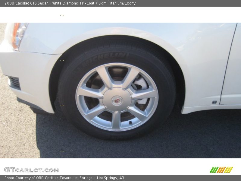 White Diamond Tri-Coat / Light Titanium/Ebony 2008 Cadillac CTS Sedan