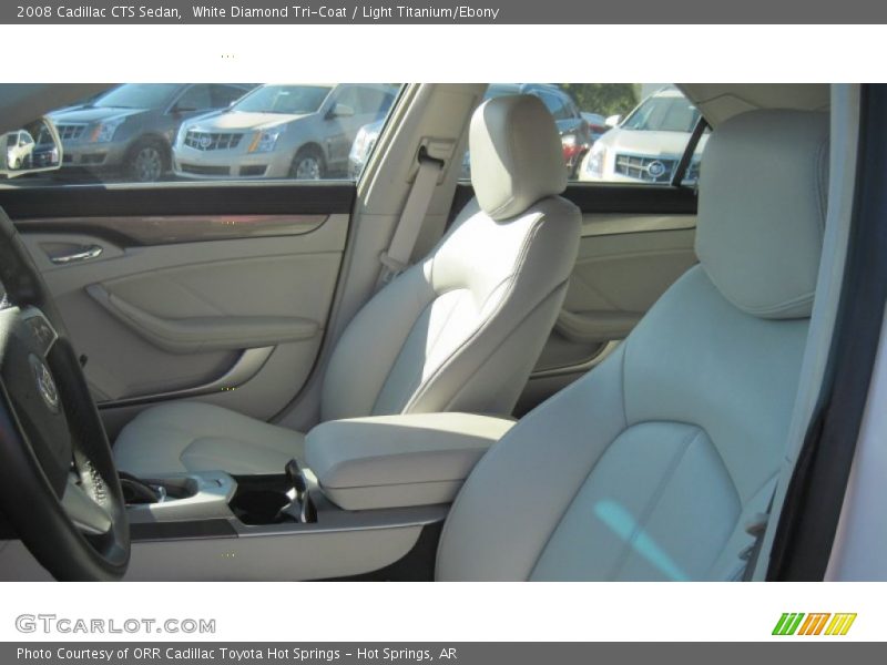 White Diamond Tri-Coat / Light Titanium/Ebony 2008 Cadillac CTS Sedan