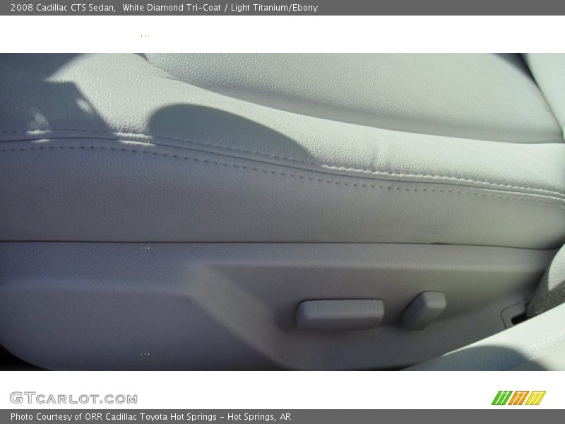 White Diamond Tri-Coat / Light Titanium/Ebony 2008 Cadillac CTS Sedan